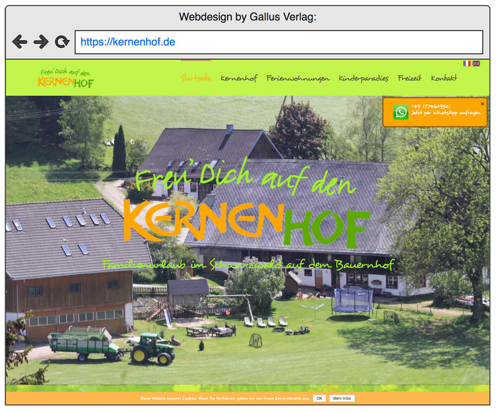 Wordpress Website für Hotel und Gastronomie in Freiburg